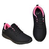 Tênis Feminino Esportivo Casual Preto/Pink