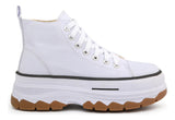 Tenis Bota Cano Alto Tratorado Casual Versatil