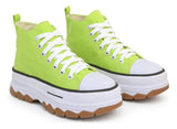 Tenis Bota Cano Alto Tratorado Casual Versatil