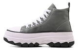 Tenis Bota Cano Alto Tratorado Casual Versatil