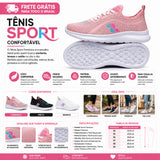 Tênis Feminino Confortavel para Treinos na academia